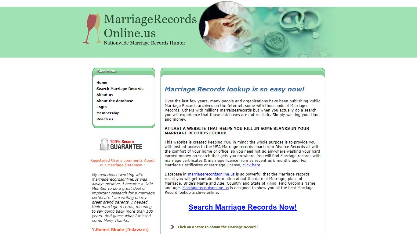 Marriage Records Online, USA Public Marriage Record